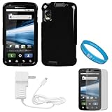 Black Durable Two Piece Protective Rubberized Crystal Hard Case Cover for A ....