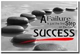 Classroom Motivational Poster - A Failure Is Just the First Step on the Road to Success