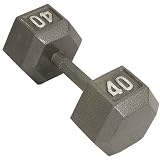 Cap Barbell Solid Hex Single Dumbbell (40-Pound)