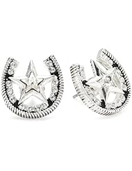 Western Edge Horseshoe Earrings