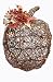 GKI Bethlehem Lighting 12-Inch 18-Light Twig Rattan Pumpkin, Battery Operated