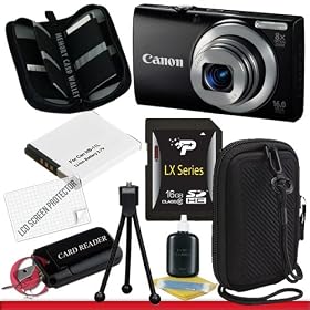 Canon PowerShot A4000 IS (Black) 16.0 MP Digital Camera with 8x Optical Image Stabilized Zoom Package 4