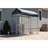 ShelterLogic Dog Kennel, Green Cover with 78- Inch Peak Height, Wall Dimensions 8 x 8 x 45- Feet