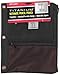 Top Flight Titanium Zipper Pencil Pouch with 4 Pockets, 8.125 x 9.75 Inches, 1 Pouch, Black/Red (4511636)