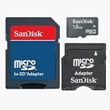Product details for SanDisk 1GB Micro SD Card with SD Adapter & Mini SD 3-in-1 Memory Kit