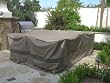 Patio Set Square Cover 116"x116" Fits Patio Round/square Table, Center hole for umbrella.