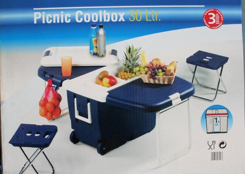Ezetil Picnic Cooler Glacière pique-nique Bleu 55 x 37 x 41 cm