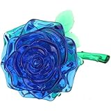 DIY 3D Crystal Puzzle Rose Red/Yellow/Pink/Blue Christmas Decoration Gift