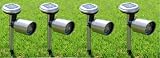 4 Solar Stainless Steel Spotlight Adjustable Spot Light