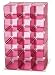 Storage Solutions 0743P4 15 Pair Customizable Shoe Cubby, Pink