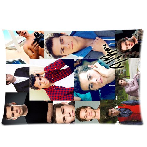 Stitching Dylan O'brien Poster Pattern Two Sides Print Custom Pillowcase Cover Standard Size 20*30 ID-335