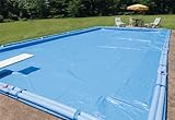 10-Year 20 x 40 Rectangle Ultimate In Ground Pool Winter Cover With Water Tubes