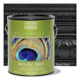 1 gal. Black Pearl Satin Metallic Interior/Exterior Paint