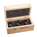 BOSCH T2452 6 Piece Router Bit Set