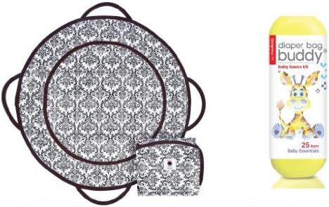 Patemm Diaper Changing Pad with Diaper Bag Buddy Kit, Black