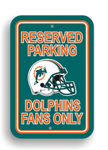 NFL Miami Dolphins Plastic Parking Sign