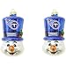 Topperscot Tennessee Titans Blown Glass Top Hat Snowman Ornament (2 Pack)-Size: One Size