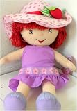 Large Strawberry Shortcake 20 Plush Doll  In Purple Skirt