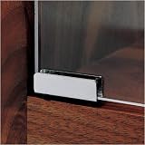 Glass Door Pivot Hinge - Satin Black (Pair)