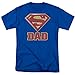 Superman Super Dad Royal Blue Men's T-shirt Tee