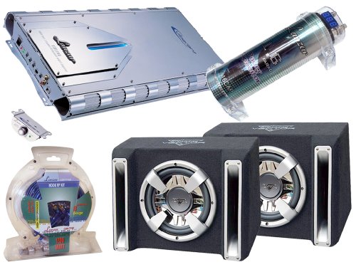 Lanzar Complete Amplifier, Subwoofer, Capacitor Installation Package  VIBE286 
