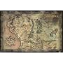 Lord of the Rings (Map of Middle Earth) Art Poster Print - 24" X 36"