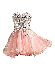  Sweetheart Tulle Crystal Fitted Draped Short  Ball Gown  Dress