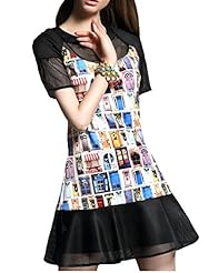 Sexy Scoop Neck General Print Evening Dress/Wedding Party Dress 