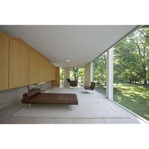 Interior living room view of the Farnsworth House, Plano, Illinois - 16