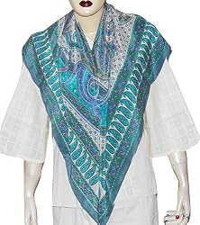 Square Scarves Hand Painted Silk 44 x 44 inches