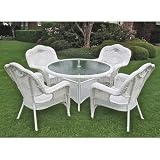 Kingsbury Outdoor Wicker Game Patio Set Finish: Honey