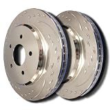 00-02 Jaguar S-Type - Front Diamond Slot Brake Rotors by SP Performance Rotors