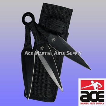 Set A Shopping Price Drop Alert For Set 3 Ninja Stealth Black Throwing Knives with Nylon Case