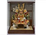 五月人形子供大将ケース入り　子供大将7号ケース飾り　5-8757
