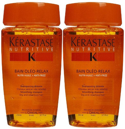 Kerastase Nutritive Bain Oleo-Relax Smoothing Shampoo - 8.5 oz - 2 pk