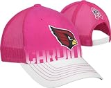Arizona Cardinals Women's Pink Breast Cancer Awareness Structured Adjustable Snapback Mesh Back Hat