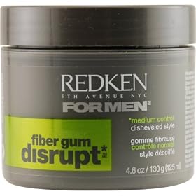 Redken Men Disrupt Fiber Gum, Medium Control, 4.6-ounce