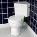 Barnum Dual Flush Corner Toilet with Seat - White