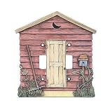 Metal: Outhouses Switchplate - Double Opening