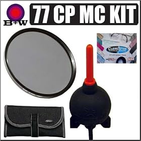 B + W 77mm Circular Polarizer Multi Coated Glass Filter KIT For Nikon 85mm f/1.4D AF Nikkor