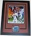 John Elway Autographed Denver Broncos Piece with an 8x10 Photo ~ Custom Framed