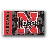 Nebraska Cornhuskers NCAA 3' x 5' Premium 2-Sided Banner Flag