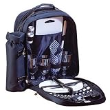 ALL IN ONE PICNIC TRAVEL BACKPACK PLATES CUTLERY SET by ABVG