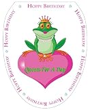 Toilet Tattoos TT-0002-O Queen For A Day Decorative Applique For Toilet Lid, Elongated