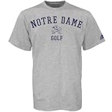 Adidas Notre Dame Fighting Irish Ash Practice Golf T-shirt