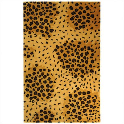 Safavieh SOH715A Handmade Soho Collection Gold and Black New Zealand Wool Area Rug, 2-Feet by 3-Feet