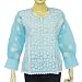 Womens Top Kurti India dress Fashion Chikan Embroidery Size M (ctop407)