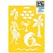 Stencil Mania 7x10 Stencil: Tropical Vacation