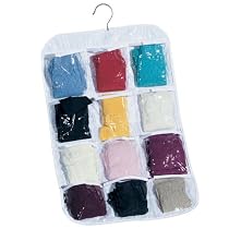 Pantyhose Organizer (White/Clear) (27"H x 15"W)