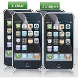 Sonix Screens 4 Pack Screen Protectors for iPhone 3G and 3GS (2 Clear,2 Anti,Glare)
